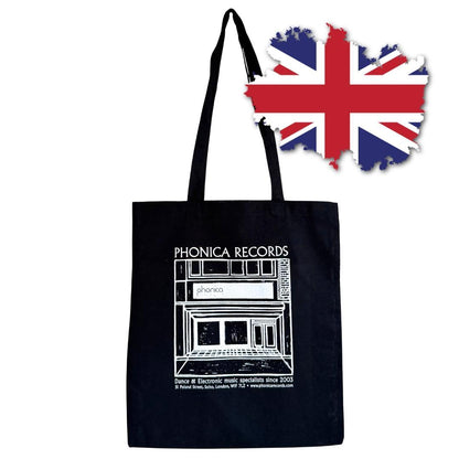 London フォニカレコード "Lino Cut" トートバッグ エコバッグ A4