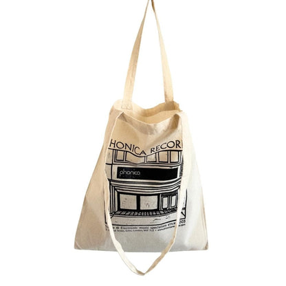 London フォニカレコード "Lino Cut" トートバッグ エコバッグ A4